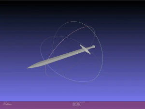 Konosuba Darkness Sword Printable Assembly 3D Print Model