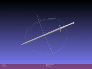 Konosuba Darkness Sword Printable Assembly Modello di stampa 3D