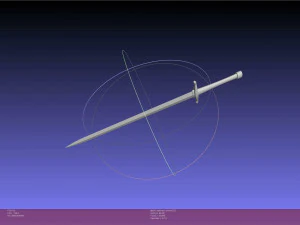Konosuba Darkness Sword Printable Assembly 3D Print Model