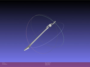 Konosuba Megumin Staff Printable Assembly 3D Print Model