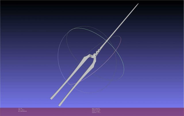 Evangelion Spear Of Longinus Assembly 3D Принт Модель .c4d .max .obj .3ds .fbx .stl .blend 