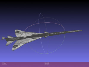 X-59 Quesst Model 3Dプリントモデル