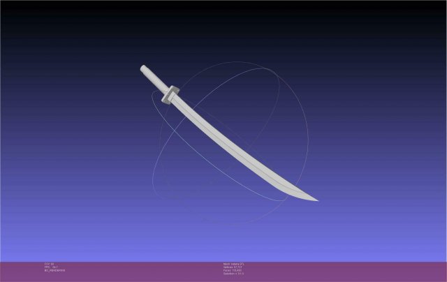 Dr Stone Katana Printable Assembly Modelo de impresión 3D .c4d .max .obj .3ds .fbx .stl .blend 