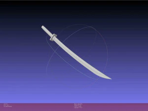 Dr Stone Katana Printable Assembly 3D Print Model