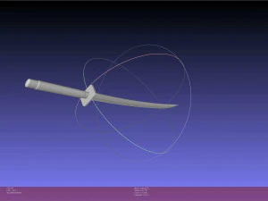 Dr Stone Katana Printable Assembly 3D Print Model