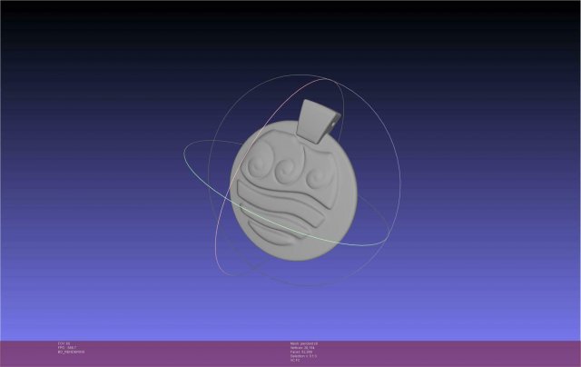 Avatar Katara Water Tribe Pendant Modelo de Impressão 3D .c4d .max .obj .3ds .fbx .stl .blend 