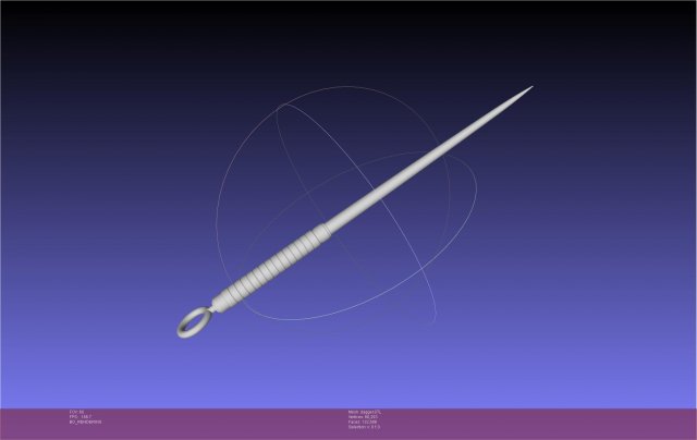 Spy x Family Yor Forger Dagger Printable Model 3Dプリントモデル .c4d .max .obj .3ds .fbx .stl .blend 