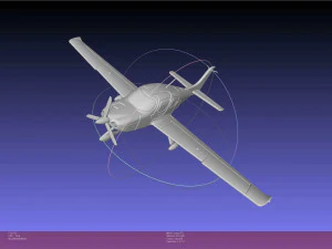 SR22 Cirrus Airplane Printable Miniature 3D Print Model