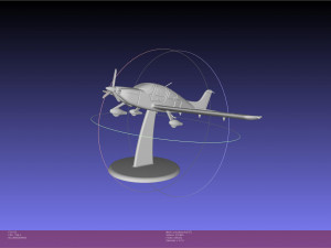 SR22 Cirrus Airplane Printable Miniature Modelo de impresión 3D