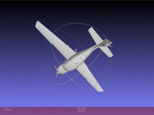 SR22 Cirrus Airplane Printable Miniature 3D Print Model