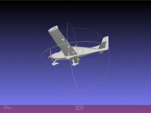 SR22 Cirrus Airplane Printable Miniature Modelo de impresión 3D