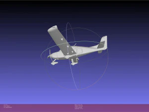 SR22 Cirrus Airplane Printable Miniature 3D Print Model
