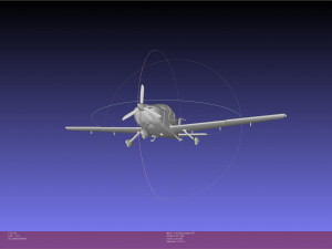 SR22 Cirrus Airplane Printable Miniature Modelo de impresión 3D