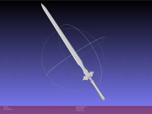 Sword Art Online Kirito ALO Sword 3D Print Model