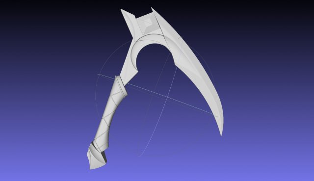 League Of Legends KDA Akali Kama 3D-printmodel .c4d .max .obj .3ds .fbx .stl .blend 