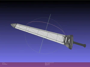 Sword Art Online Kirito ALO Spriggin Broadsword 3D Print Model