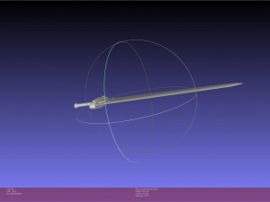 Sword Art Online Kirito ALO Spriggin Broadsword 3D 打印模型