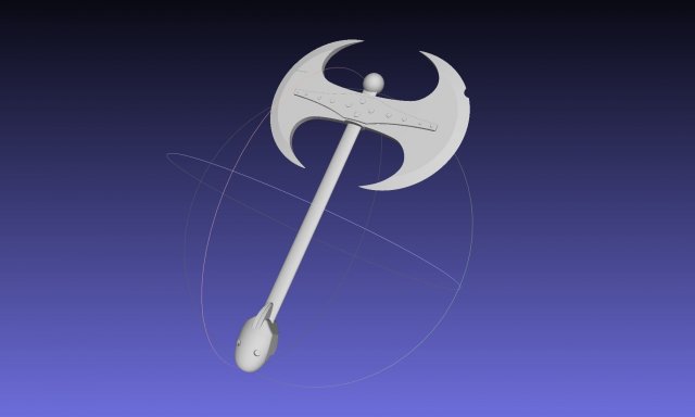 How To Train Your Dragon Astrid Battle Axe Printable Assembly Modello di stampa 3D .c4d .max .obj .3ds .fbx .stl .blend 