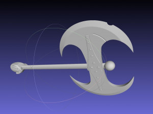 How To Train Your Dragon Astrid Battle Axe Printable Assembly Modello di stampa 3D