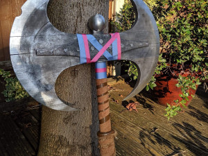 How To Train Your Dragon Astrid Battle Axe Printable Assembly Modello di stampa 3D