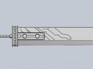 Final Fantasy Buster Sword Printable Replica 3D Print Model