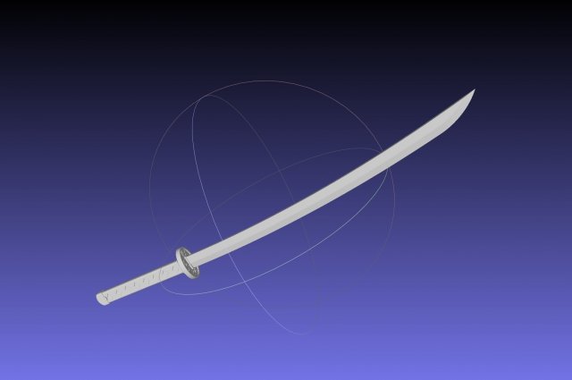 Demon Slayer Kanao Katana 3D-printmodel .c4d .max .obj .3ds .fbx .stl .blend 