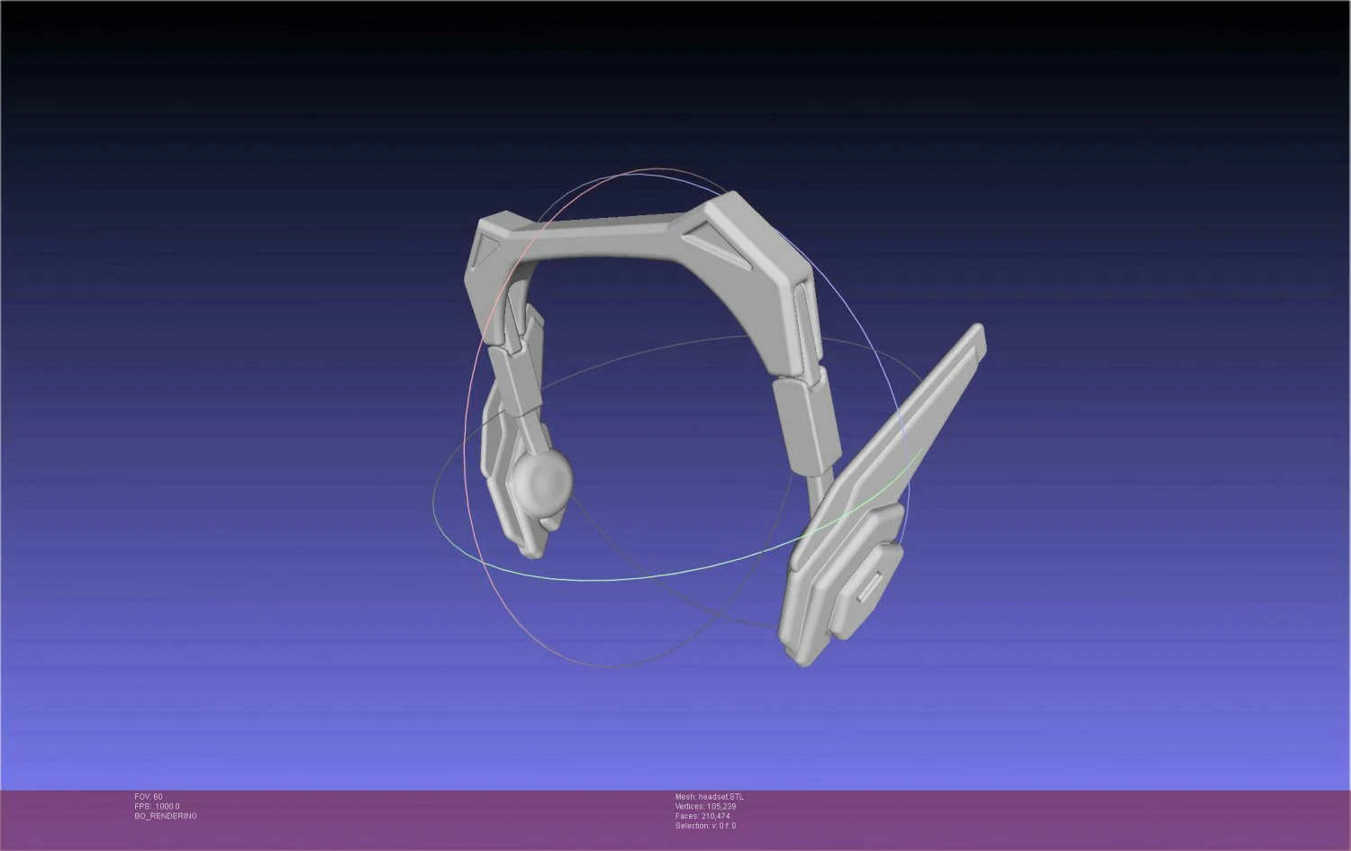 Overwatch 2 Version DVa Headset Printable Model 3D Print Model .c4d .max .obj .3ds .fbx .stl .blend 