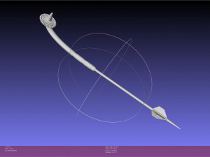 Star Wars Boba Fett Gaffi Stick Printable Assembly 3D Print Model