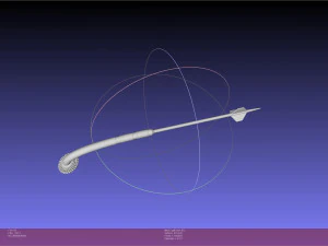 Star Wars Boba Fett Gaffi Stick Printable Assembly 3D Print Model