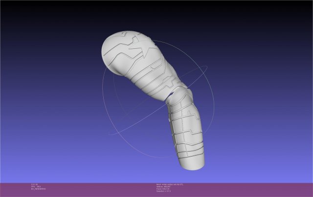 Marvel Winter Soldier Arm Modelo de impresión 3D .c4d .max .obj .3ds .fbx .stl .blend 