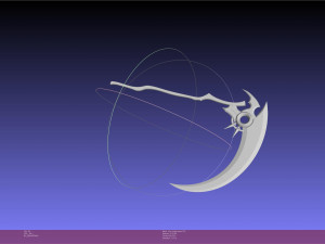 Hololive Mori Calliope Scythe Assembly 3D 打印模型