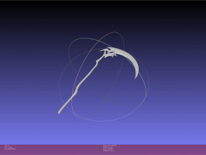 Hololive Mori Calliope Scythe Assembly 3D 打印模型