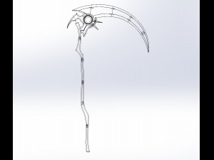 Hololive Mori Calliope Scythe Assembly 3D 打印模型
