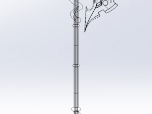 Gate Rory Mercury Axe Printable Assembly 3D Print Model