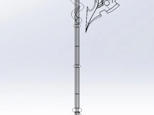 Gate Rory Mercury Axe Printable Assembly 3D Print Model