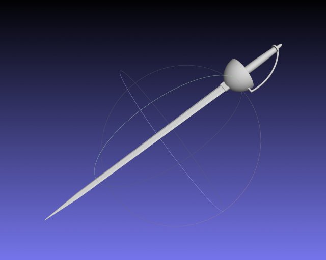 Esdeath Sword Printable Model 3D Print Model .c4d .max .obj .3ds .fbx .stl .blend 