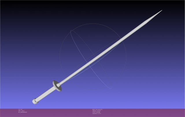 Chainsaw Man Aki Curse Sword Assembly 3D प्रिंट मॉडल .c4d .max .obj .3ds .fbx .stl .blend 