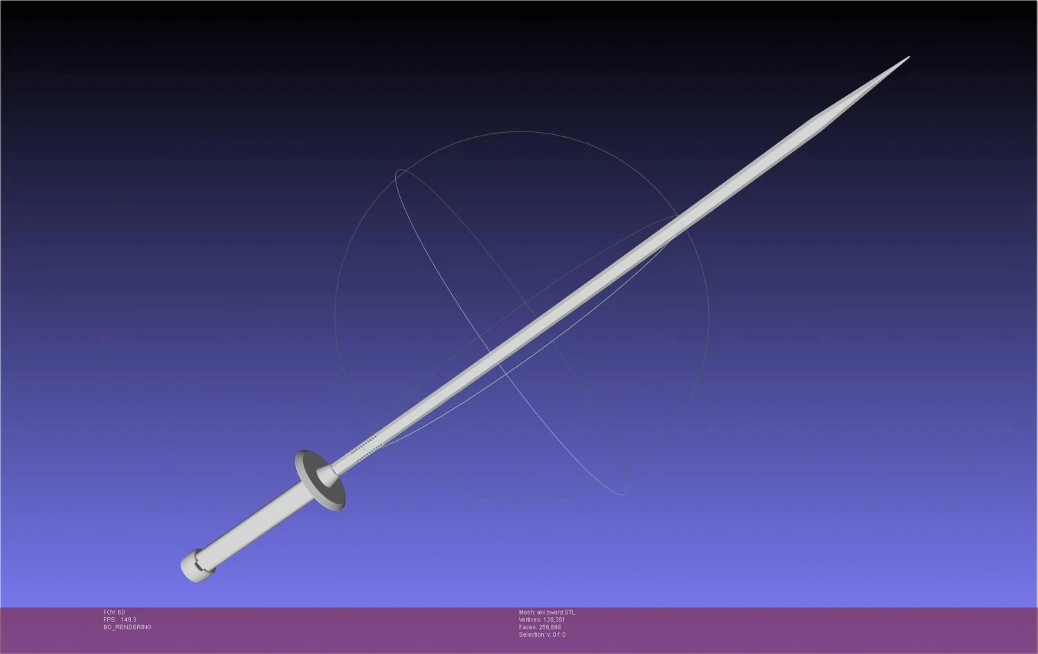 Chainsaw Man Aki Curse Sword Assembly 3D Print Model .c4d .max .obj .3ds .fbx .stl .blend 