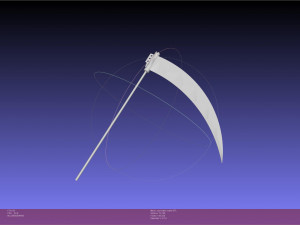 Soul Eater Scythe Assembly 3Dプリントモデル
