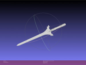 Sword Art Online Alicization Asuna Underworld Sword Assembly 3D Print Model