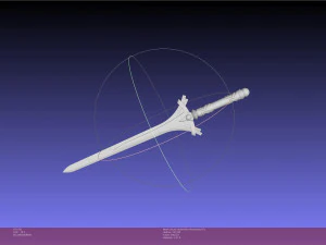 Sword Art Online Alicization Asuna Underworld Sword Assembly 3D Print Model