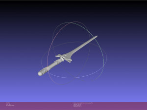 Sword Art Online Alicization Asuna Underworld Sword Assembly 3D Print Model