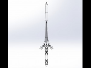 Sword Art Online Alicization Asuna Underworld Sword Assembly 3D Print Model