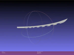 Demon Slayer Inosuke Katanas Assembly 3D Print Model