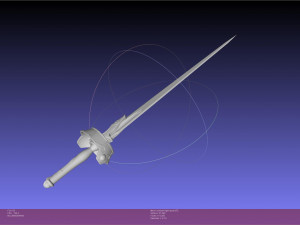 Sword Art Online Asuna Lambent Light Rapier Model 3D Print Model