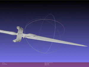 Sword Art Online Asuna Lambent Light Rapier Model 3D Print Model