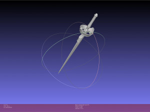 Sword Art Online Asuna Lambent Light Rapier Model 3D-printmodel