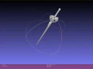 Sword Art Online Asuna Lambent Light Rapier Model 3D Print Model