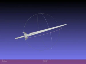 Sword Art Online Asuna Lambent Light Rapier Model 3D Print Model