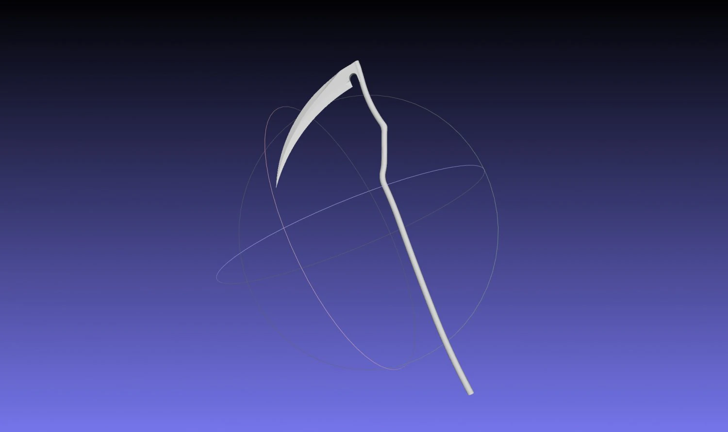 Durarara Celty Scythe Model 3D Print Model .c4d .max .obj .3ds .fbx .stl .blend 